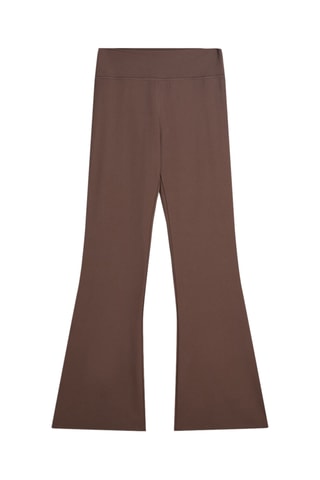Pantalon taille haute - Marron