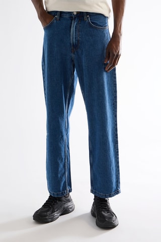 Jean baggy 7/8 - Bleu