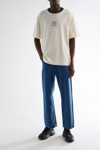 Jean baggy 7/8 - Bleu