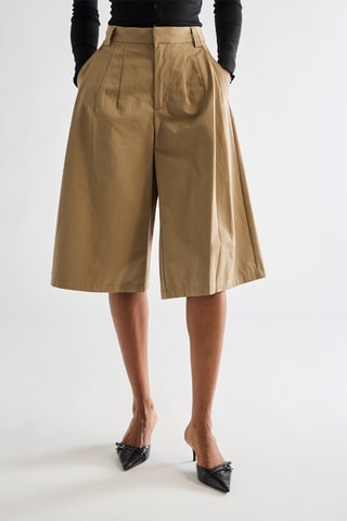 Jupe-culotte taille haute - Noir