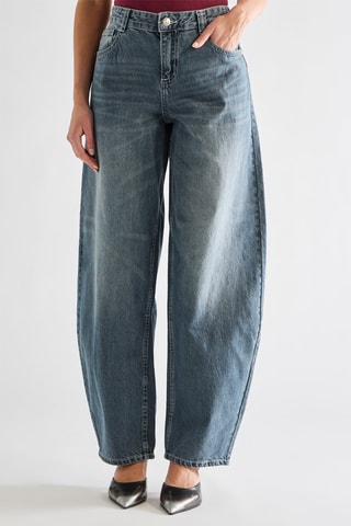 Jean taille haute - Bleu