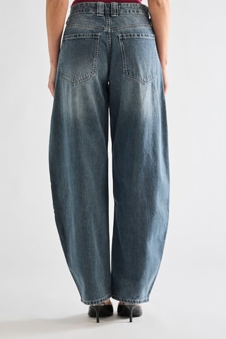Jean taille haute - Bleu