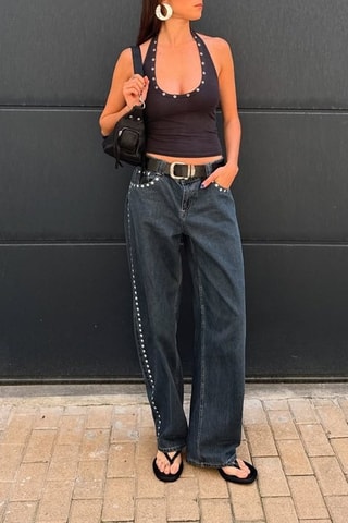 Jean wide legs - Noir
