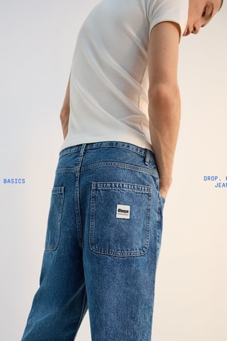 Jean baggy - Bleu cobalt