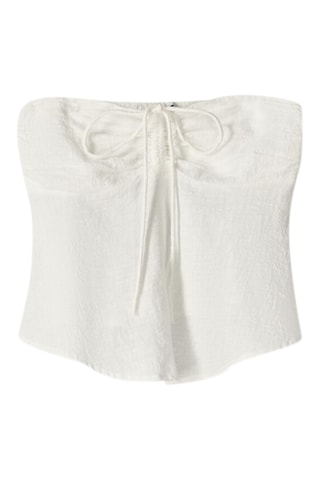 Top bustier - Blanc