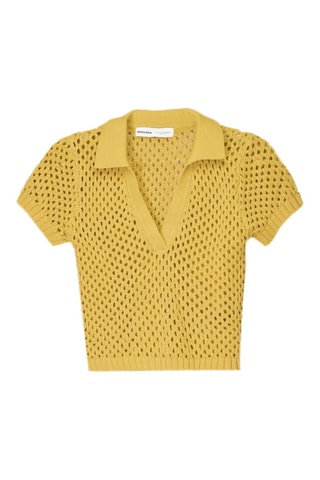 Crop top - Moutarde