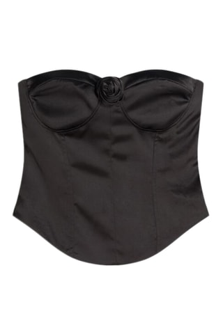 Top bustier - Noir