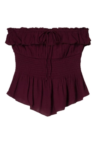 Top bustier - Bordeaux