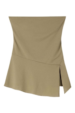 Top bustier - Kaki