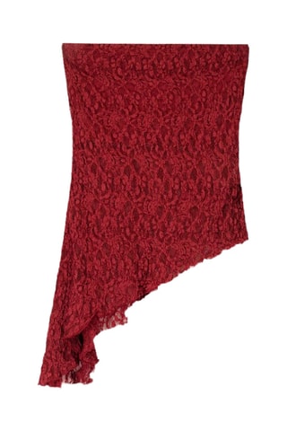 Top bustier en dentelle - Bordeaux