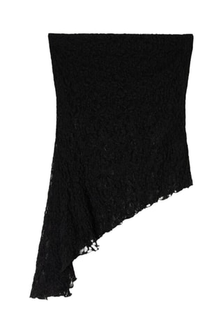 Top bustier en dentelle - Noir