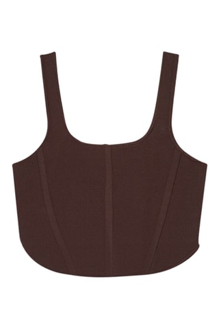 Crop top - Marron