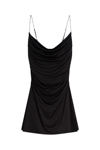 Robe drapée - Noir