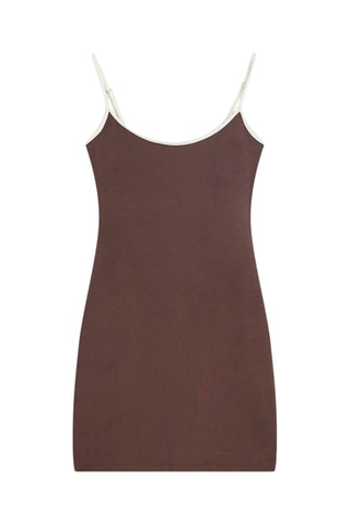 Robe fourreau - Marron