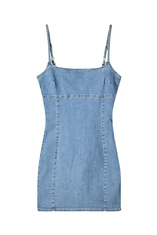 Robe droite en jean - Bleu clair