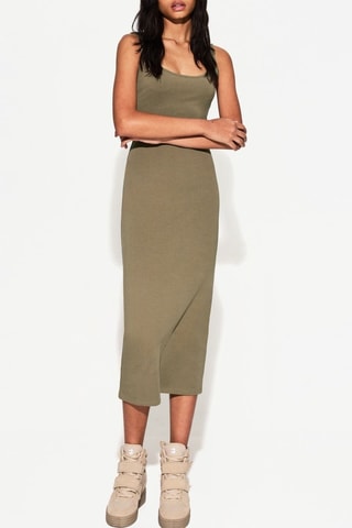 Robe droite - Kaki