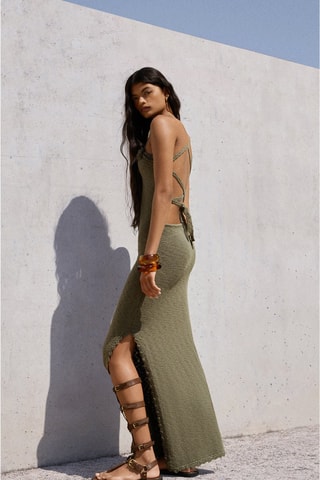 Robe midi - Kaki