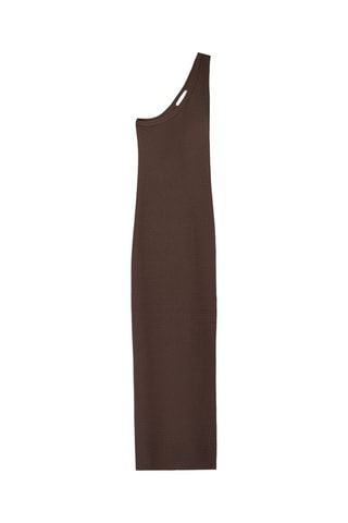 Robe asymétrique - Marron