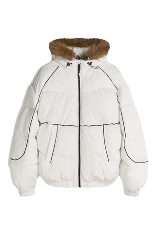 Doudoune à capuche - Blanc