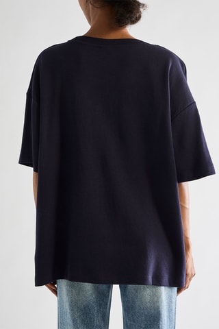 T-shirt oversize - Bleu marine