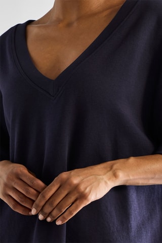 T-shirt oversize - Bleu marine