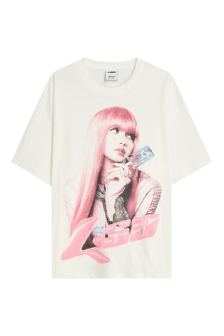 T-shirt Lisa Blackpink - Blanc