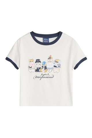 T-shirt Mofusand - Blanc