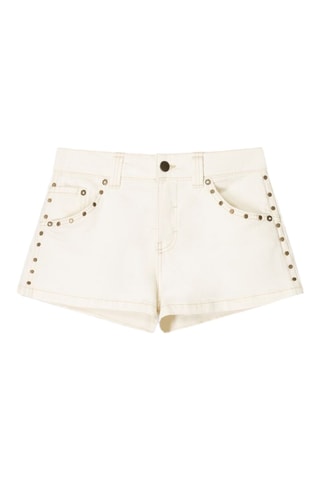 Short en jean - Beige