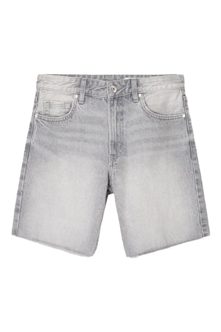 Short en jean - Gris
