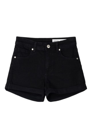 Short en jean - Noir