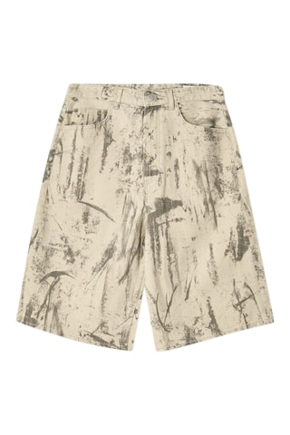 Short en jean - Beige clair