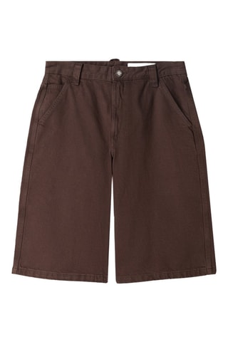 Short en jean - Marron
