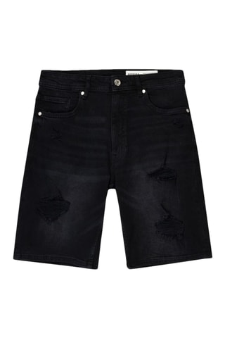 Bermuda en jean - Noir