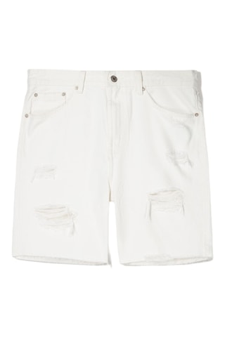 Bermuda en jean - Blanc