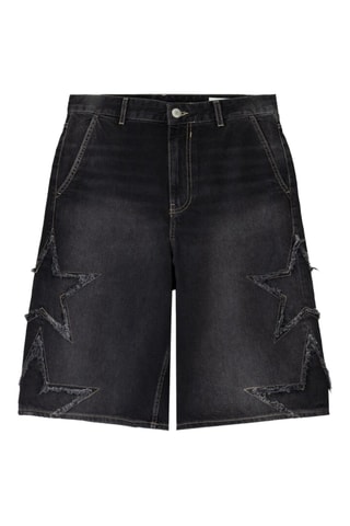 Bermuda en jean - Noir
