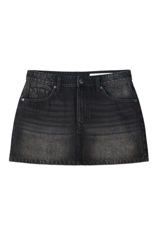 Minijupe en jean - Noir