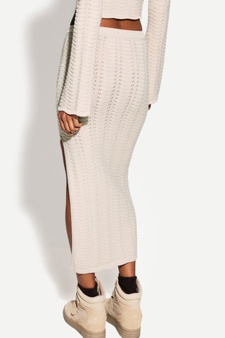 Jupe midi - Beige