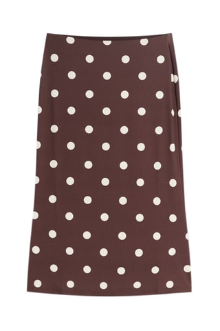 Jupe midi - Marron