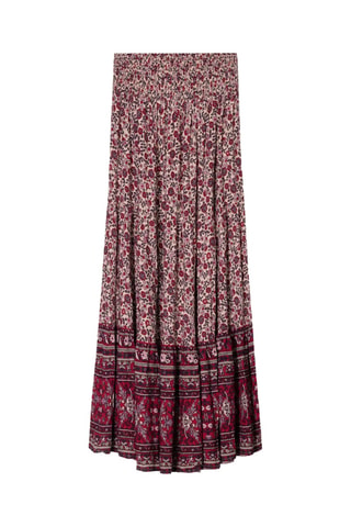 Jupe longue - Blanc et rose