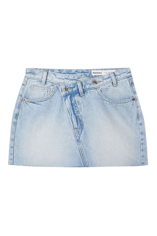 Minijupe en jean - Bleu clair