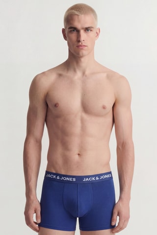 5 boxers en coton biologique - Marron et bleu