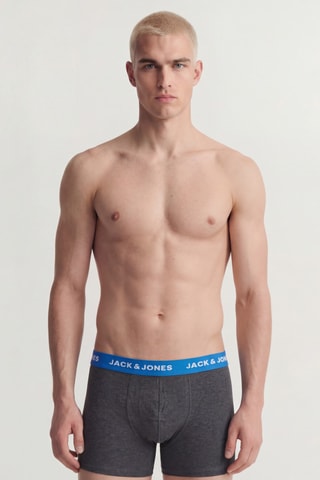 12 boxers en coton biologique - Bleu marine et noir