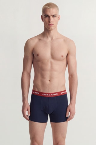 12 boxers en coton biologique - Bleu marine et noir