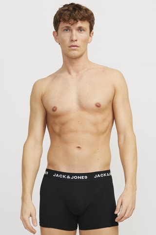 5 boxers en coton biologique - Noir