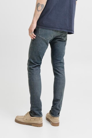 Jean slim en coton biologique - Bleu gris