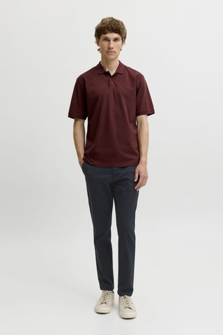 Chino en coton biologique - Bleu marine