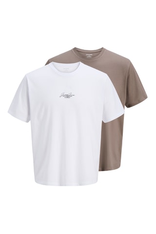 2 t-shirts - Blanc et marron