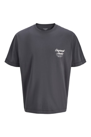 T-shirt en coton biologique - Gris foncé