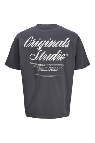 T-shirt en coton biologique - Gris foncé