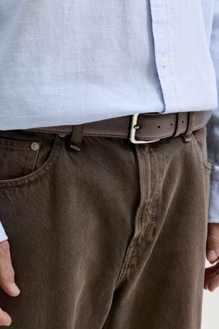 Ceinture en cuir - Marron